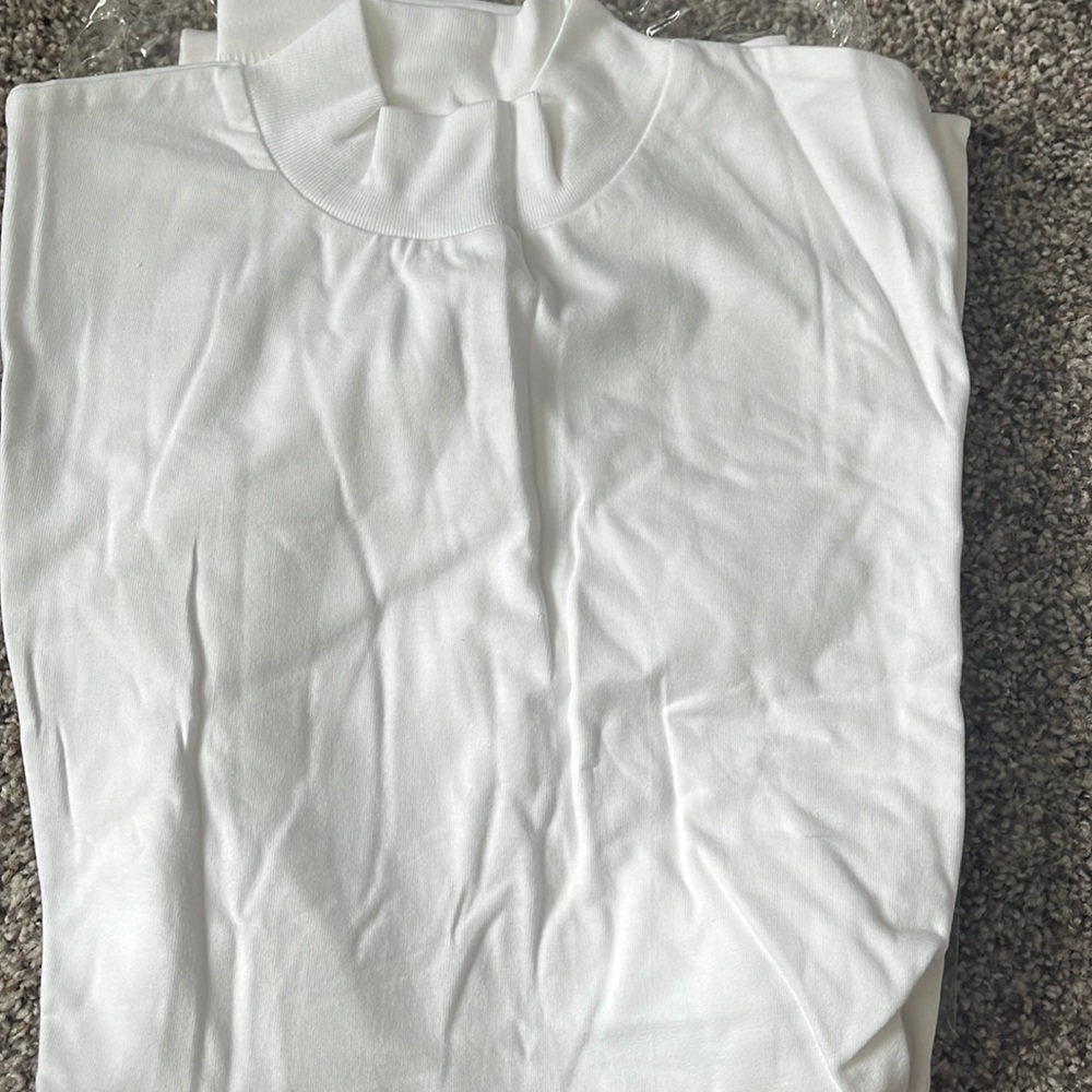 Jockey Mock neck white shirt